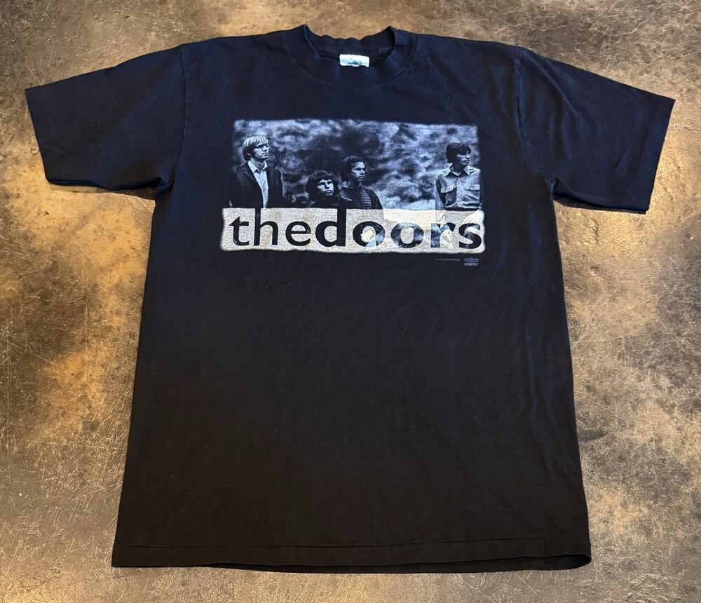 Vintage 1994 Jim Morrison The Doors "A Little Game" Winterland Black T Shirt Lrg
